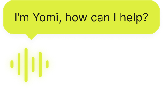 Yomi AI assistant chat interface